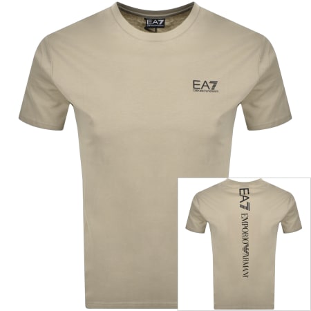 Tシャツ・カットソー Emporio Armani Beige Cotton T-Shirt Emporio Armani - Girls Beige Cotton T-Shirt | Childrensalon